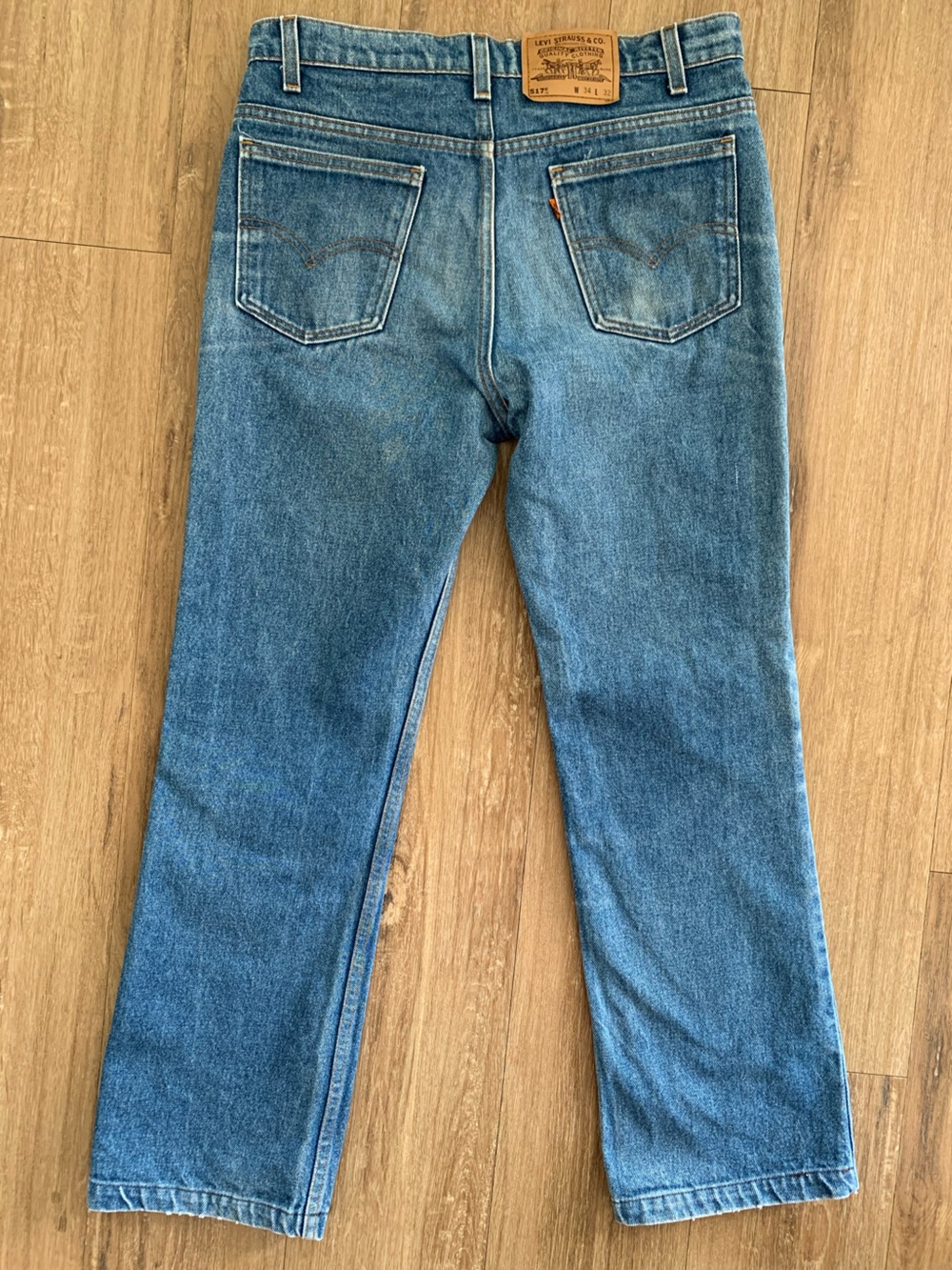 Vintage Levi’s CBK 517 Orange tab made in USA 32x28 - Picture 4 of 15